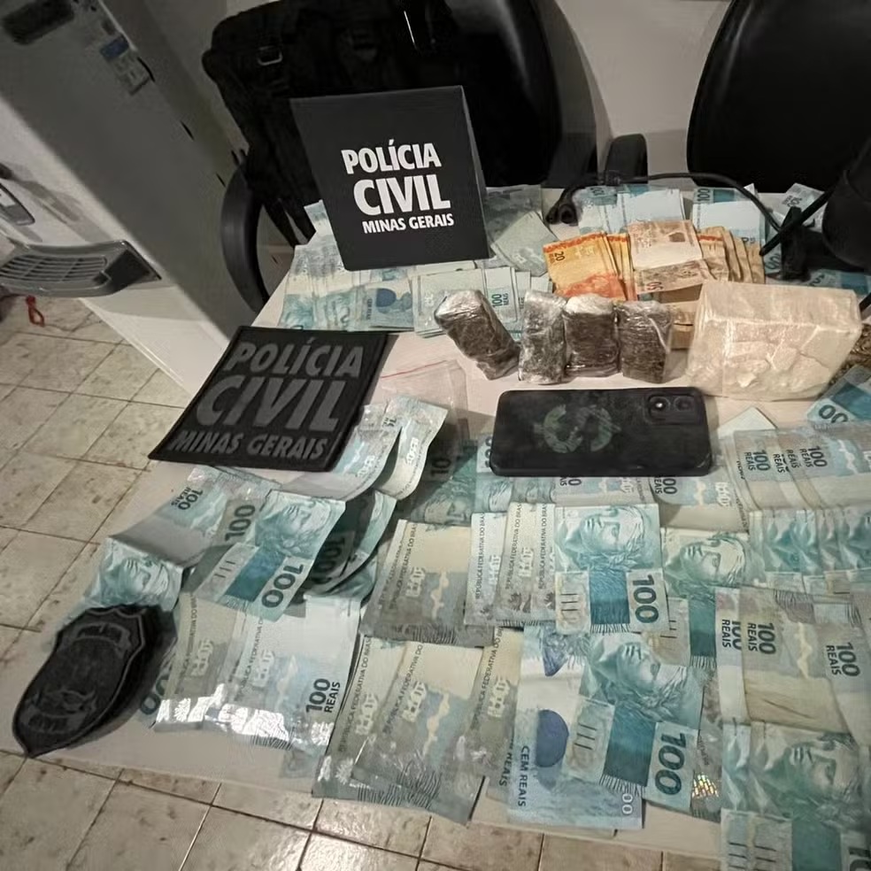 Polícia Civil apreende R$ 19 mil, drogas e prende suspeito em operação contra o tráfico em Taiobeiras