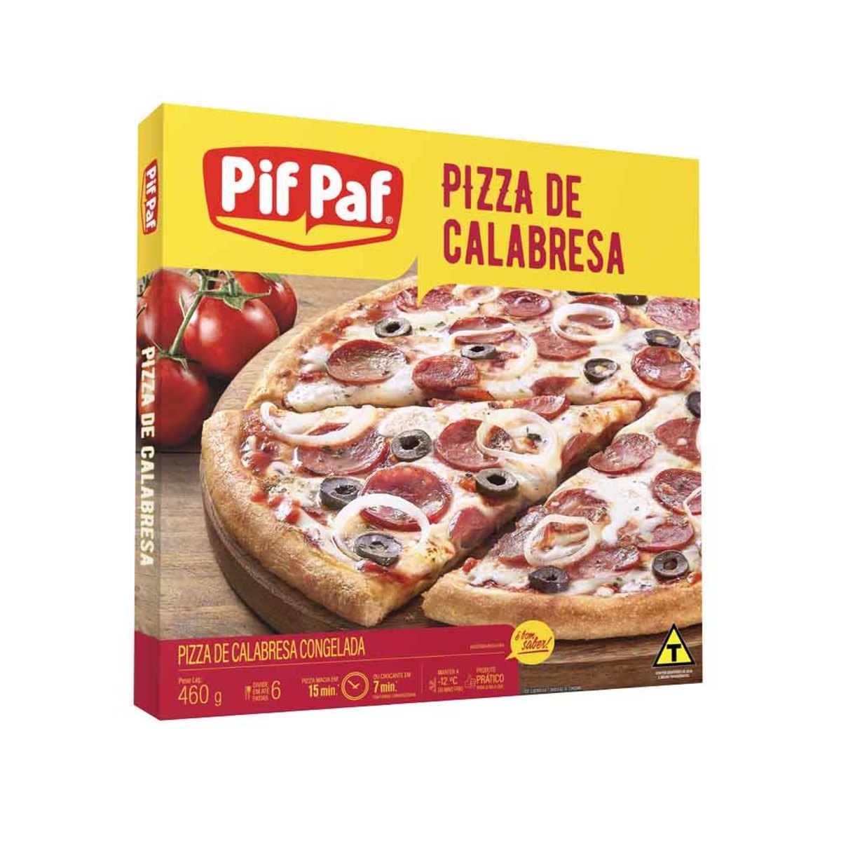 Pizza pif paf 460g, mussarela