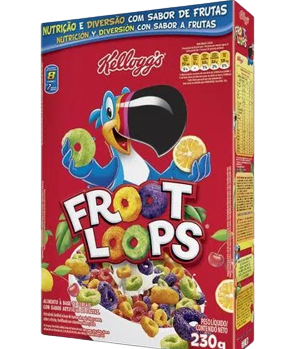 CEREAL MATINAL FRUTAS KELLOGGS FROOT LOOPS CAIXA 230G