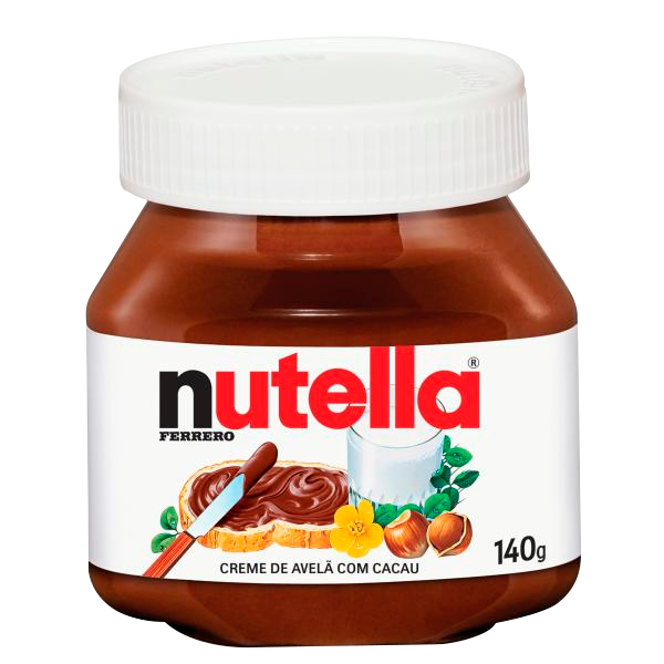CREME DE AVELÃ COM CACAU NUTELLA POTE 140G