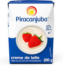 CREME DE LEITE UHT LEVE HOMOGENEIZADO PIRACANJUBA CAIXA 200G