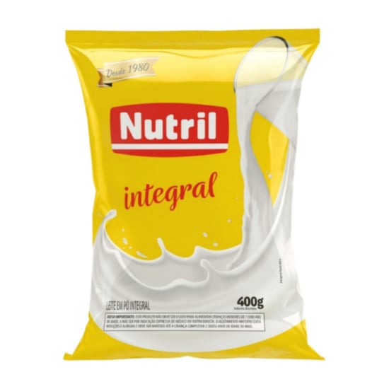 Leite em Pó Nutril Integral 400g Sachê